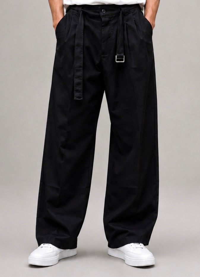 Classic Old Money Pants - Black