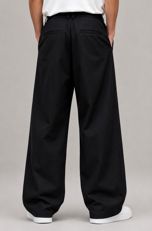 Classic Old Money Pants - Black