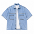 Denim ShirShort Sleeves Shirts - Loose fit