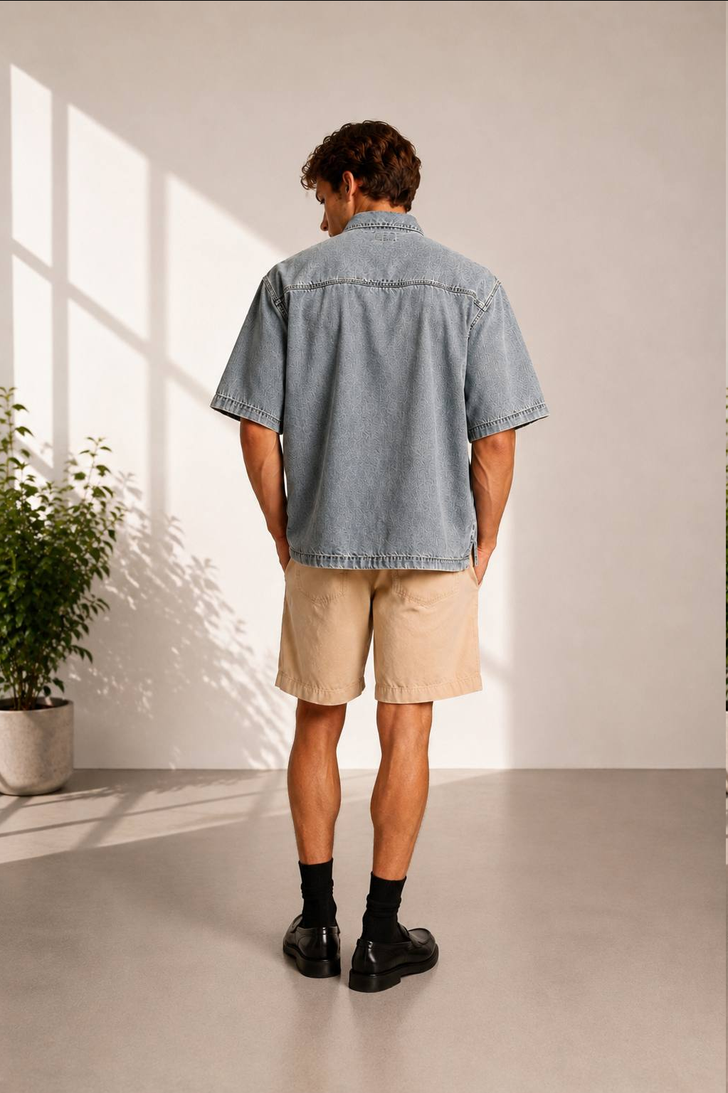 Denim ShirShort Sleeves Shirts - Loose fit